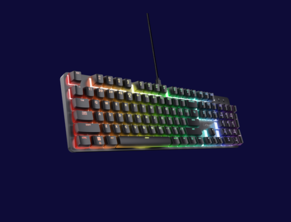 Tastatura mecanica Trust GXT 871 Zora ng „TR-25510” (timbru verde 0.8 lei)