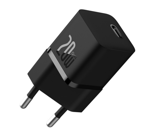 INCARCATOR retea Baseus GaN5 mini, Quick Charge 20W, 1 x USB Type-C, negru „P10110900117-Z1” (timbru verde 0.18 lei) – 6932172646219