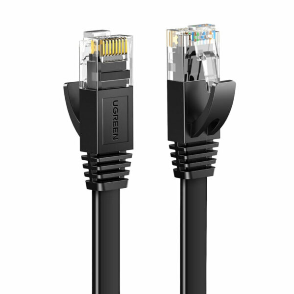 PATCH CORD UTP Ugreen Cat6, „NW102” fire din cupru, round cable, viteza maxima 1 Gbps, 1.5m, negru „60545” (timbru verde 0.08 lei) – 6957303865451