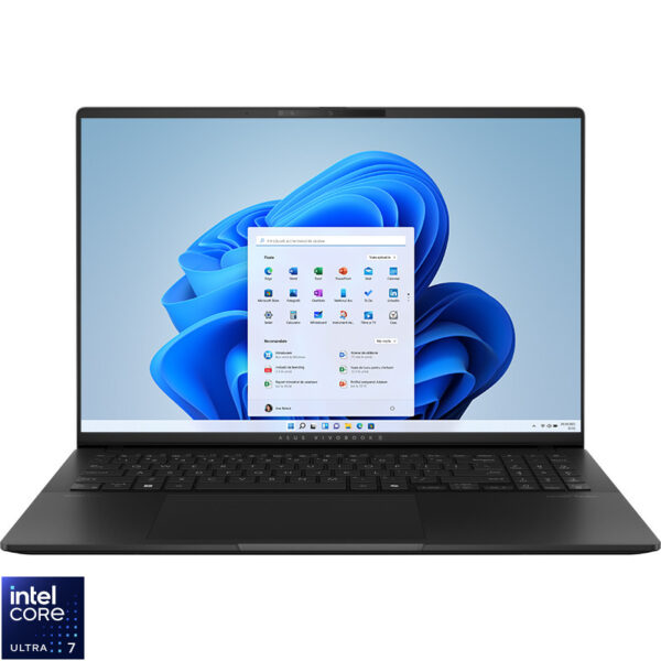 ASUS Vivobook S 16 Intel Core Ultra 7 16inch 3K 32GB 1TB M.2 NVMe PCIe 4.0 SSD Intel Arc Graphics W11P 2Y Neutral Black „S5606CA-RI046X” (timbru verde 4 lei)
