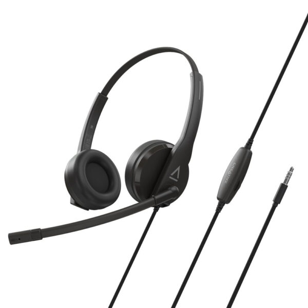 CREATIVE HS-230 Office Headset w/Noise-cancelling Mic, 3.5 mm AUX, USB Adapter „51EF1110AA000” (timbru verde 0.8 lei)