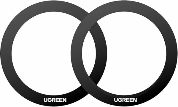 PLACUTE METALICE Ugreen, „LP428”, pentru prindere magnetica a smartphone-urilor, pachetul contine 2 buc rotunde, negru „25766” – 6941876227662