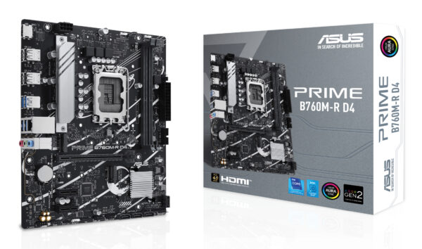 Placa de baza PRIME B760M-R D4, Intel B760, socket 1700, mATX „90MB1HA0-M0EAY0”