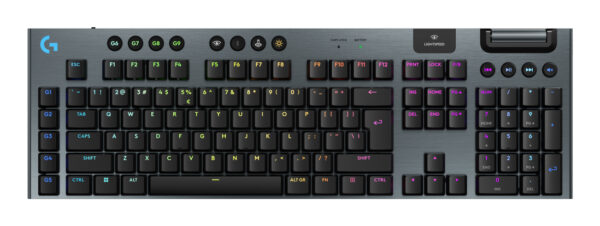 LOGITECH G915 X LIGHTSPEED Wireless Gaming Keyboard – BLACK – US INTL – 2.4GHZ/BT – EMEA28i-935 – CLICKY „920-012709” (timbru verde 0.8 lei)