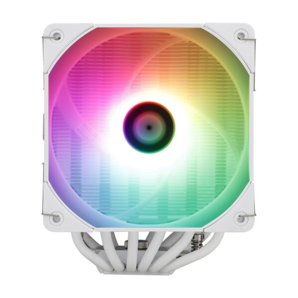 COOLER Thermalright „Peerless Assassin 120 White ARGB” dual tower ,skt. Intel si AMD, racire cu aer, vent. 2 x 120mm, 1550 rpm, 6 heatpipes, inaltime 157mm, ARGB,”Peerless Assassin 120 White ARGB” (timbru verde 0.8 lei)