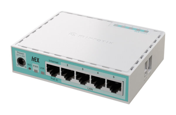 NET ROUTER 10/100/1000M 5P HEX/E50UG MIKROTIK „E50UG” (timbru verde 0.8 lei)