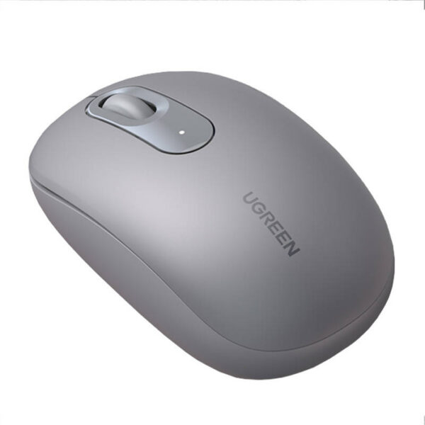 MOUSE Ugreen, „MU105” PC sau NB, wireless 2.4GHz, optic, 3/1 butoane/scroll, 2400 dpi, include baterie, gri „90669” (timbru verde 0.18 lei) – 6957303896691
