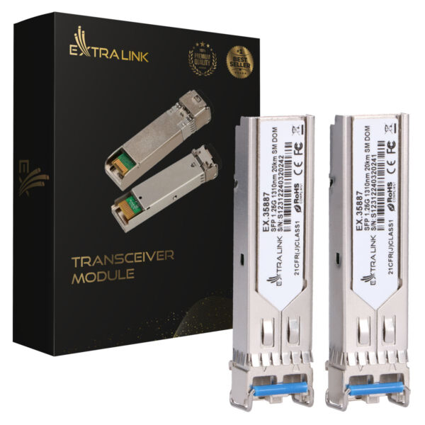 Extralink SFP 1.25G 2-pack 20km DOM „EX.35887”