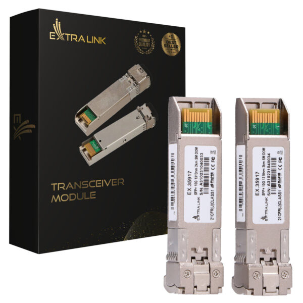 Extralink SFP+ 10G 2-pack 2km DOM „EX.35917”