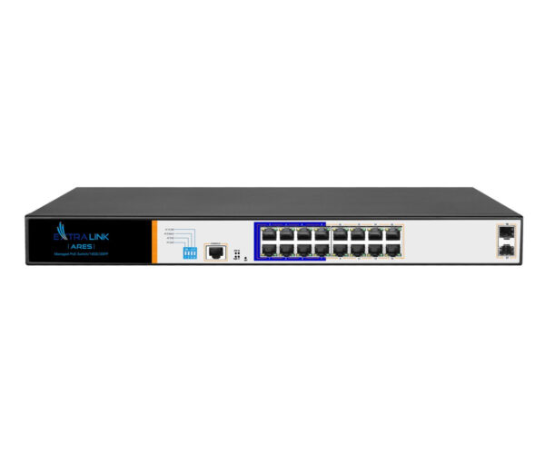 Extralink ARES PoE Switch „EX.3807” (timbru verde 2 lei)