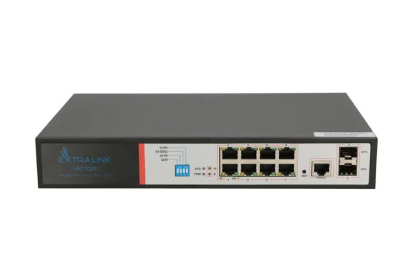 Extralink VICTOR PoE Switch „EX.8222” (timbru verde 2 lei)