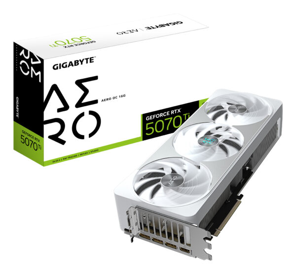 Placa video Gigabyte GeForce RTX 5070 Ti Aero OC 16G, 16384 MB GDDR7 „GV-N507TAERO OC-16GD”