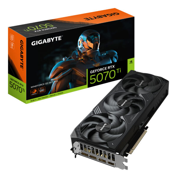 Placa video GeForce RTX 5070 Ti Windforce OC SFF 16G, 16384 MB GDDR7 „GV-N507TWF3OC-16GD”