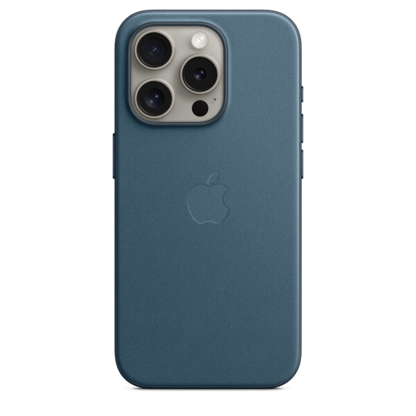 Husa FineWoven Case with MagSafe pentru iPhone 15 Pro, Pacific Blue „MT4Q3ZM/A”