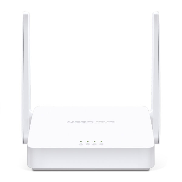 ROUTER MERCUSYS, wireless 300Mbps, 1 x WAN 10/100 Mbps, 2 porturi 10/100Mbps, 2 antene externe „MW302R” (timbru verde 0.8 lei)