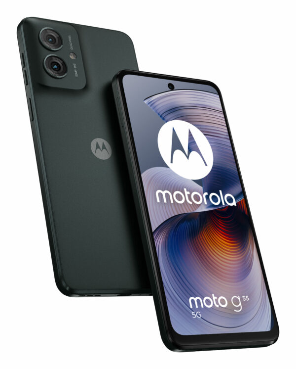Smartphone moto G55 256GB 8GB RAM 5G Dual SIM Forest Grey „PB5U0003SE” (timbru verde 0.45 lei)