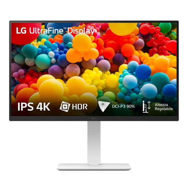 Monitor IPS LED LG 27″ 27US550-W, UHD (3840 x 2160), HDMI, DisplayPort, Pivot „27US550-W” (timbru verde 7 lei)