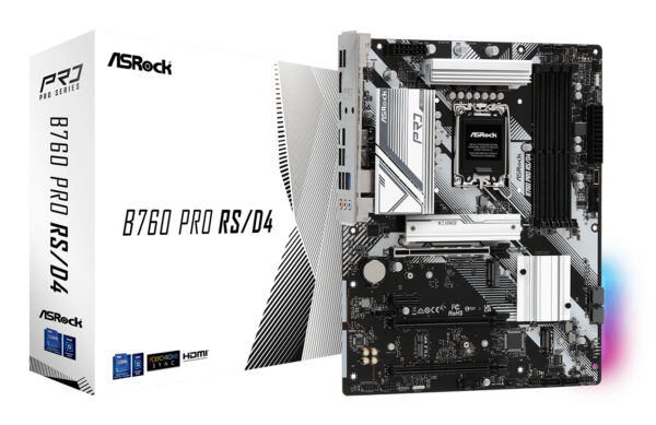 Placa de baza B760 PRO RS/D4 1700 ATX HDMI/DP DDR4 „90-MXBL80-A0UAYZ”