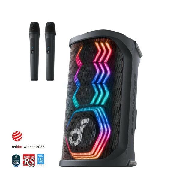 Boxa portabila Anker „Soundcore Rave 3S” 200W, Bluetooth 5.4, AUX, USB-C, , IPX4, negru, „A31A3012” (timbru verde 11 lei) – 0194644290528