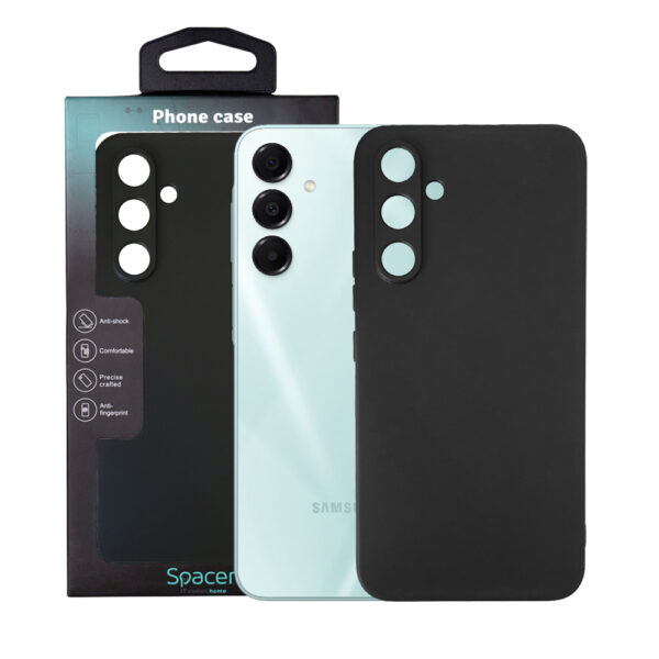 Husa Samsung Galaxy A16 Spacer, negru, grosime 1.5mm, material flexibil TPU „SPPC-SM-GX-A16-TPU”