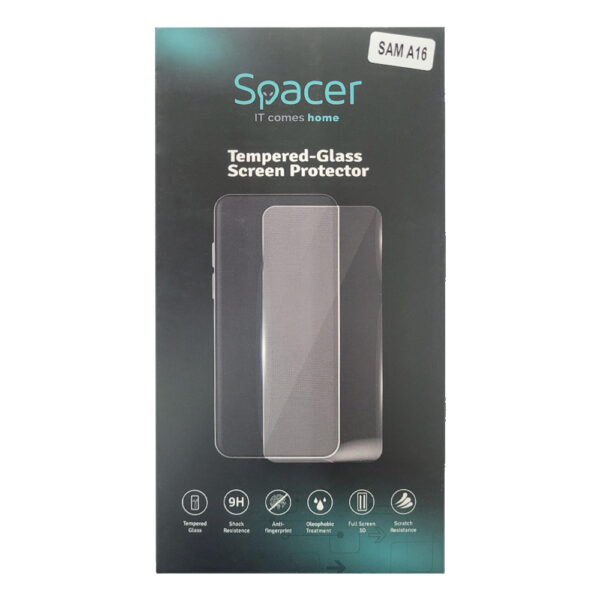 FOLIE STICLA Spacer pentru Samsung Galaxy A16 grosime 0.3mm, acoperire totala ecran, strat special anti-ulei si anti-amprenta, Tempered Glass, sticla 9D, duritate 9H „SPPG-SM-GX-A16-TPU”