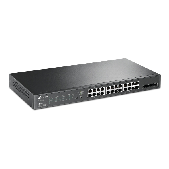 Switch TP-Link 24 Porturi Gigabit Smart POE+ 250W, 4 x SFP, „SG2428P” (timbru verde 2 lei)