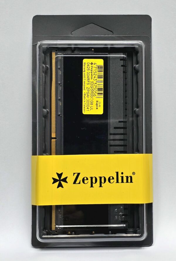 Memorie DDR Zeppelin, DDR5 Gaming 32GB frecventa 5600 MHz, 1 modul, radiator, retail „ZE-DDR5-32G5600-RD-GM”