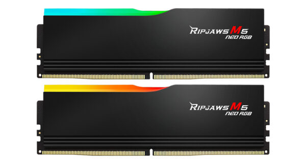 Memorie Ripjaws M5 Neo RGB 64 GB DDR5 6000 MHz CL 32 Dual Kit „F5-6000J3636F32GX2-RM5NRK”