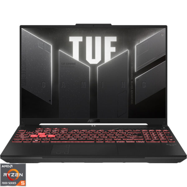 ASUS TUF Gaming A16 AMD Rembrandt-R R5HS 16inch FHD+ 16GB 512GB PCIe 3.0 NVMe M.2 SSD AMD Radeon Graphics NoOS 2Y PUR Mecha Gray „FA607NU-RL056” ((timbru verde 3.5 lei)