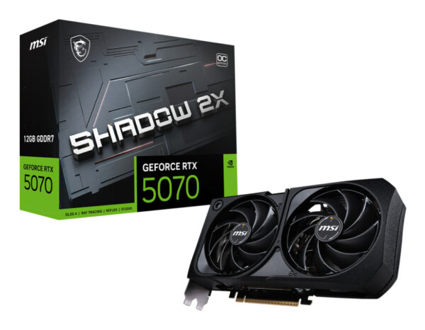 MSI GeForce RTX 5070 12GB SHADOW 2X OC VGA „GEFORCE RTX 5070 12G SHADOW 2X OC”