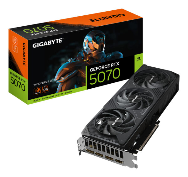 Placa video RTX 5070 Windforce OC 12GB GDDR7 HDMI 3xDP „GV-N5070WF3OC-12GD”