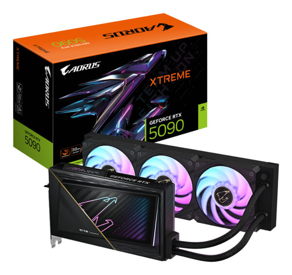 PLACA VIDEO GIGABYTE AORUS GeForce RTX 5090 XTREME WATERFORCE 32G „GV-N5090AORUSX W-32GD”