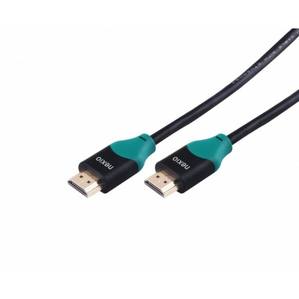 Cablu HDMI, V2.0, tata-tata, 4K@60hz, 1080P, High Speed Ethernet, contacte aurite, 3m, Negru, Nexio „NX-VN-HD40-3M” (timbru verde 0.08 lei)