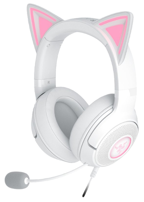 Casti Razer Kraken Kitty V2, alb „RZ04-04730600-R3M1” (timbru verde 0.18 lei)