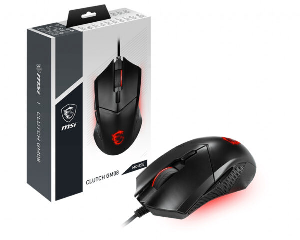 Mouse Clutch GM08, USB, iluminare RGB „S12-0401800-CLA” (timbru verde 0.18 lei)