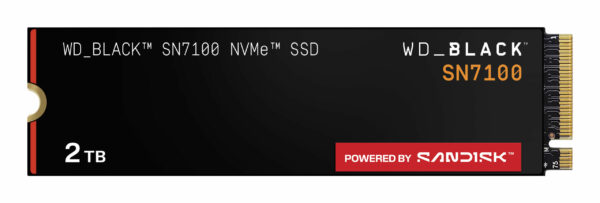 SSD PCIE G4 M.2 NVME 2TB/BLACK SN7100 WDS200T4X0E WDC „WDS200T4X0E”