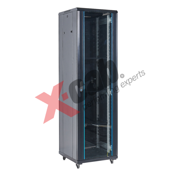 Cabinet metalic de podea 19″, tip rack stand alone, 47U 600×1000 mm, Xcab S „Xcab-47U60100S”