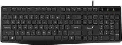 TASTATURA Genius „KB-117S”, USB, cu fir, silentioasa, 104 taste, negru, „31300017400” (timbru verde 0.8 lei)