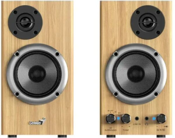 BOXE GENIUS 2.0, RMS: 20W, amplificare Bluetooth, pine wood, #SP-HF520BT”, „31730054403” (timbru verde 0.8 lei)