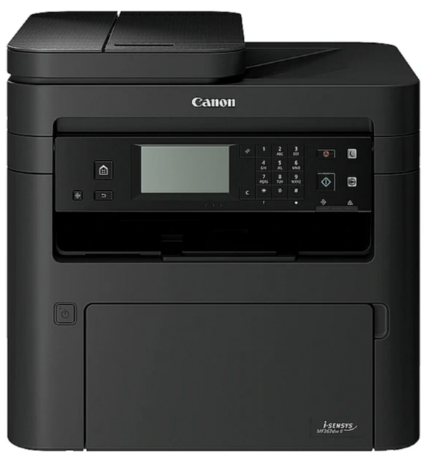 Multifunctional Laser Mono Canon MF267DWII, A4, Functii: Impr.|Scan.|Cop.|Fax, Viteza de Printare Monocrom: 28ppm, Viteza de printare color: , Conectivitate:USB|WIFI|RET, Duplex:Da, ADF:ADF(incl.TV 40lei) „5938C008AA”