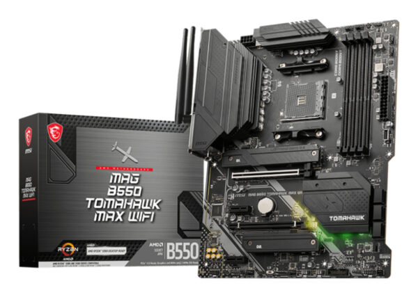 Placa de baza MAG B550 TOMAHAWK MAX WIFI, AMD B550, Socket AM4, ATX „7C94-043R”