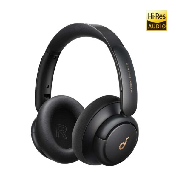 Casti Over-ear Anker „Soundcore Q30”, tip over-ear, utilizare multimedia, Bluetooth si fir, durata baterie pana la 80 ore, pliabile, 2 x mic, ANC, negru, „A3028313” (timbru verde 0.8 lei) – 0194644062132