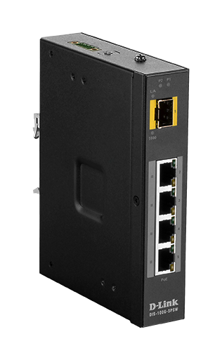 SWITCH D-Link PoE unmanaged, 4 x 100/1000 RJ45 PoE, 1 x 100/1000 slot SFP, 120 W buget PoE, carcasa metalica