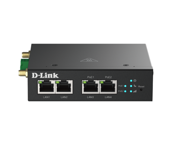 MODEM D-LINK M2M 4G, 2 x 10/100 RJ45, 2 x 10/100 RJ45 PoE, 1 x SIM, carcasa zinc rezistenta la coroziune „DWM-314-TP” (timbru verde 1.5 lei)