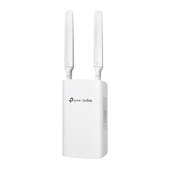 ROUTER TP-Link 4G+, AX3000, 3 xxxx Porturi WAN/LAN Gigabit (2 xxxx PoE Out, 1 xxxx PoE In), 1xxxx Slot cartela Nano SIM, Wi-Fi 6 pentru exterior/interior cu suport PoE „ER703WP-4G-Outdoor” (timbru verde 2 lei)