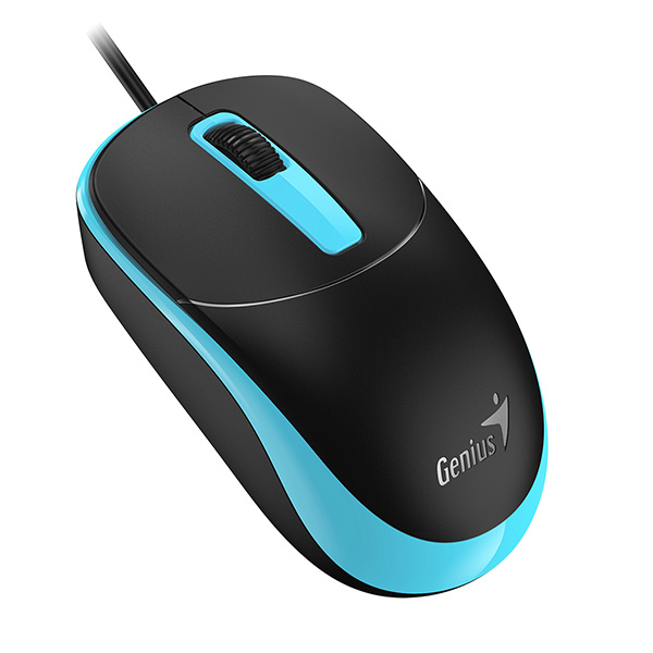 MOUSE Genius „DX-123xxxxxx, PC sau NB, cu fir, USB, optic, albastru, „31010105100xxxxxx, „31010033405” (timbru verde 0.18 lei)