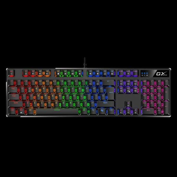 TASTATURA Genius „Scorpion K12”, USB, cu fir, mecanica, de gaming, iluminare RGB, Full Anti-Ghost, 104 taste, negru, „31310057400” (timbru verde 0.8 lei)