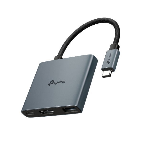 DOCKING STATION TP-Link, USB 3.0 x 1, USB Type-C PD x 1, HDMI x 1 , conectare prin USB Type-C,lungime cablu 18 cm, gri, „UH3020C” (timbru verde 0.8 lei)