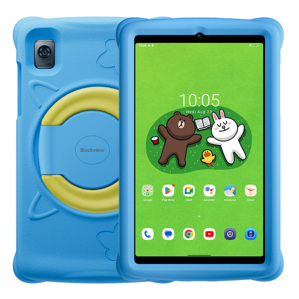 Blackview Tab 60 Kids, 8.68inch WXGA+ 800*1340, T606 Octa-core 1.6GHz, Front 5MP; Rear 8MP,4GB/128GB, 6050mAh battery, Android 13, Support Dual SIM card,Blue „BVTAB60_KIDS-BL” (timbru verde 0.9 lei)