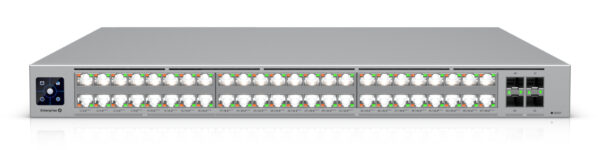 Ubiquiti network switch ECS-48-PoE-EU Enterprise-grade 48-port, Layer 3 Etherlighting PoE+++ switch with high-capacity 10 GbE RJ45 and 25G SFP28; (32) 10 GbE, (16) 2.5 GbE ports „ECS-48-POE-EU” (timbru verde 2 lei)